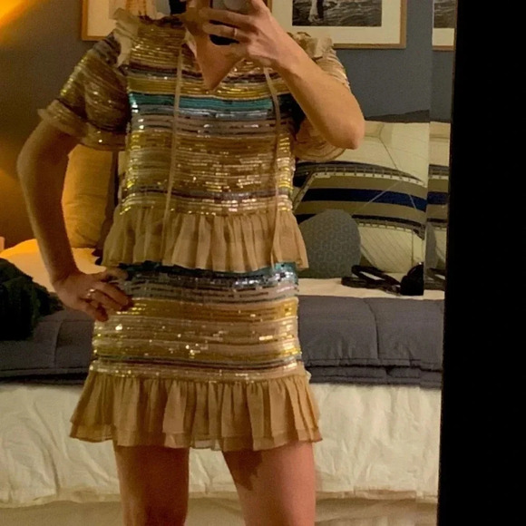 Revolve Tularosa Sequin Dress XS NWT - Picture 2 of 5